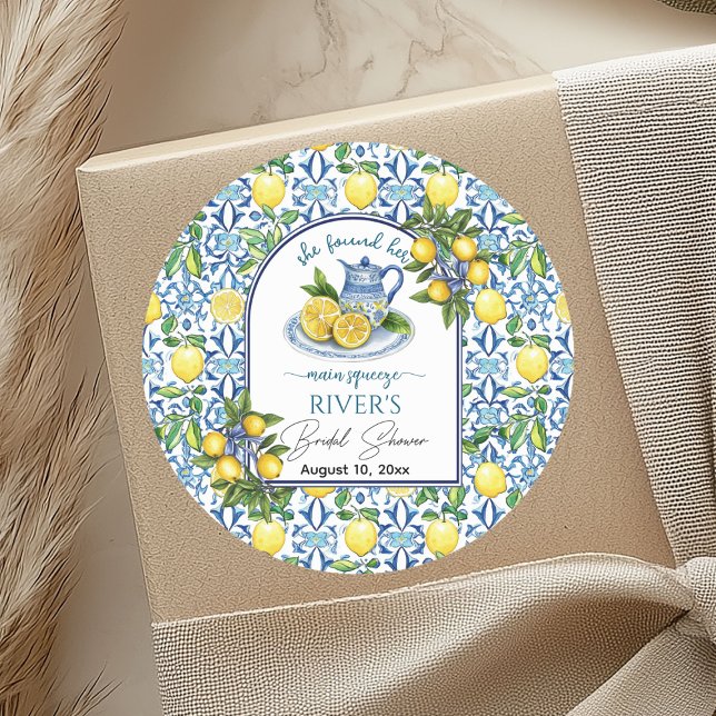 Adesivo Chá de Bebê Ela Encontrou Seu Amor (Criador carregado)