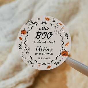 Adesivo Chá de Bebê Fantasma de Halloween Little Boo