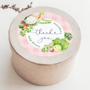 Adesivo Chá de bebê Farmers market Localmente cultivado ag