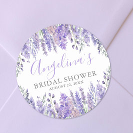 Adesivo Chá de Bebê Floral Roxo