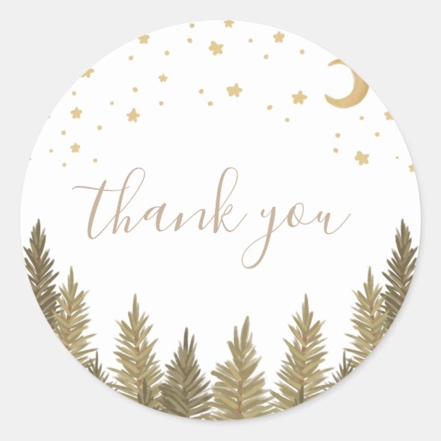 Adesivo Chá de Bebê Floresta (Frente)