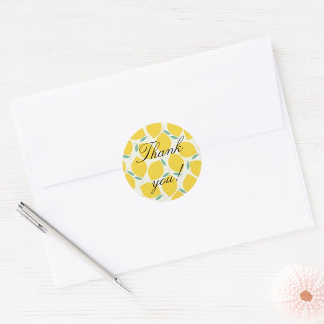 Adesivo Chá de Bebê Limão, o Queridinho da Mamãe (Envelope)