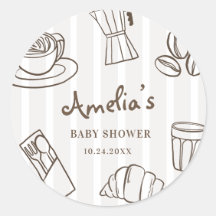 Chá de Bebê Listrado Café Bebe Caprichoso