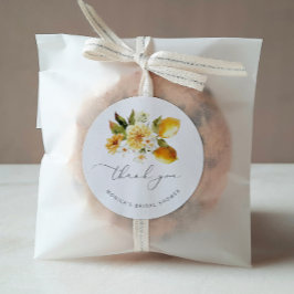 Adesivo Chá de bebê moderno de limão