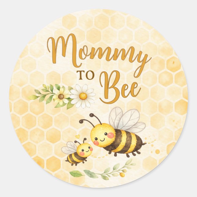 Adesivo Chá de Bebê Mommy to Bee (Frente)