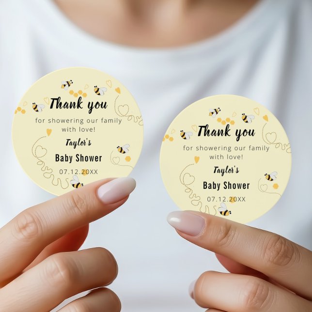 Adesivo Chá de Bebê Neutro Bumblebee Honey (Criador carregado)