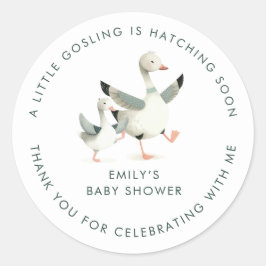 Adesivo Chá de Bebê Obrigado Silly Goose Favor