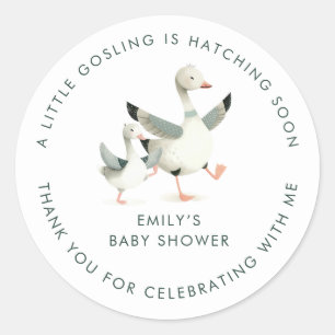 Adesivo Chá de Bebê Obrigado Silly Goose Favor