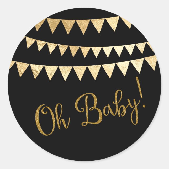 Adesivo Chá de Bebê Oh Baby (Frente)