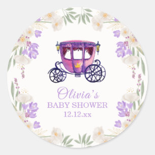 Adesivo Chá de Bebê Princesa Floral Pastel