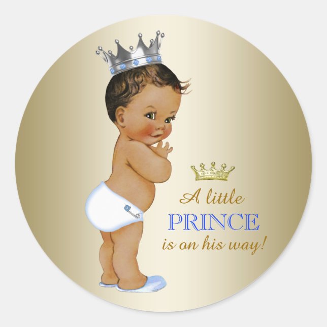 Adesivo Chá de Bebê Príncipe (Frente)