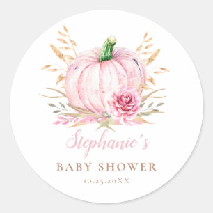 Adesivo Chá de bebê Pumpkin no outono russo
