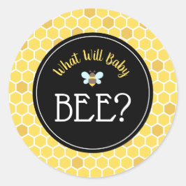 Adesivo Chá de Bebê Revelação do Sexo do Bebê Abelha