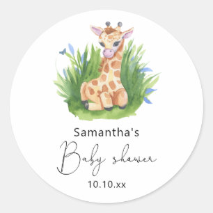 Adesivo Chá de bebê Safari Girafa