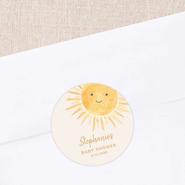 Adesivo Chá de Bebê Sunshine  (Criador carregado)