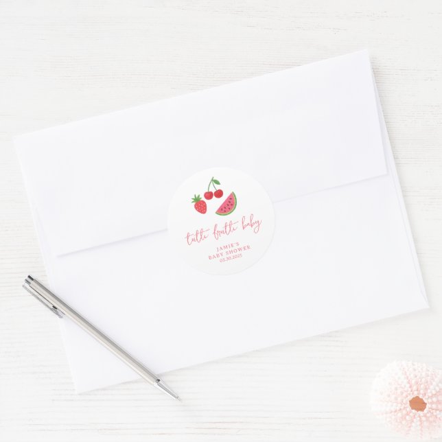 Adesivo Chá de Bebê Tutti Frutti (Envelope)