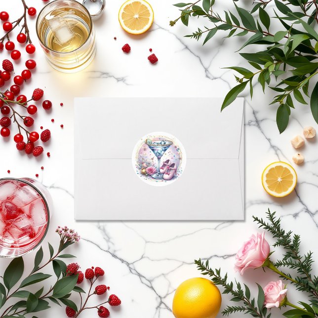 Adesivo Chá de Bebê: Um Tininho a Caminho ("I Did It!" Fiesta Graduation Party Envelope)