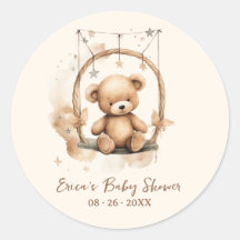 Chá de Bebê Urso de Pelúcia Neutro em Gênero