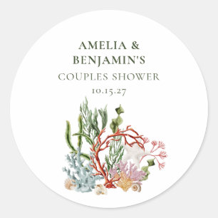 Adesivo Chá de Casais de coral submarino