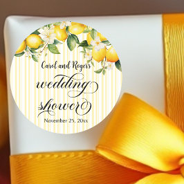 Adesivo Chá de casamento de Verão do Lemon Branch Mediterr