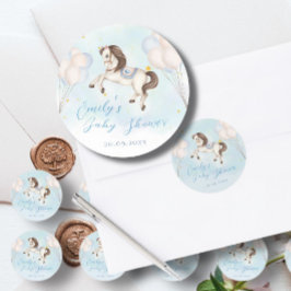 Adesivo Chá de estrela do balão azul Pony