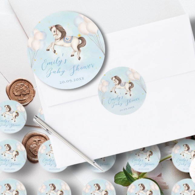 Adesivo Chá de estrela dos balões Azul de Pony (Criador carregado)