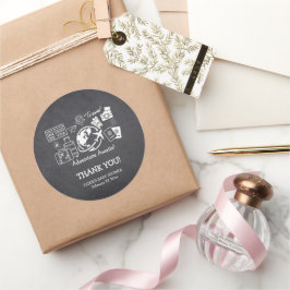 Adesivo Chá de fraldas Aguarda Aventura do Chalkboard