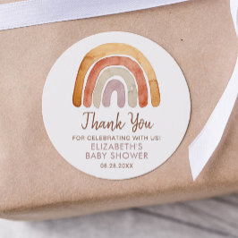Adesivo Chá de fraldas Arco-Íris Boho