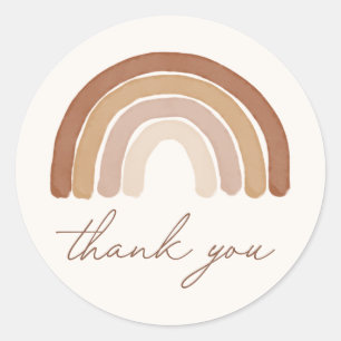 Adesivo Chá de fraldas Arco-Íris Boho Terracotta