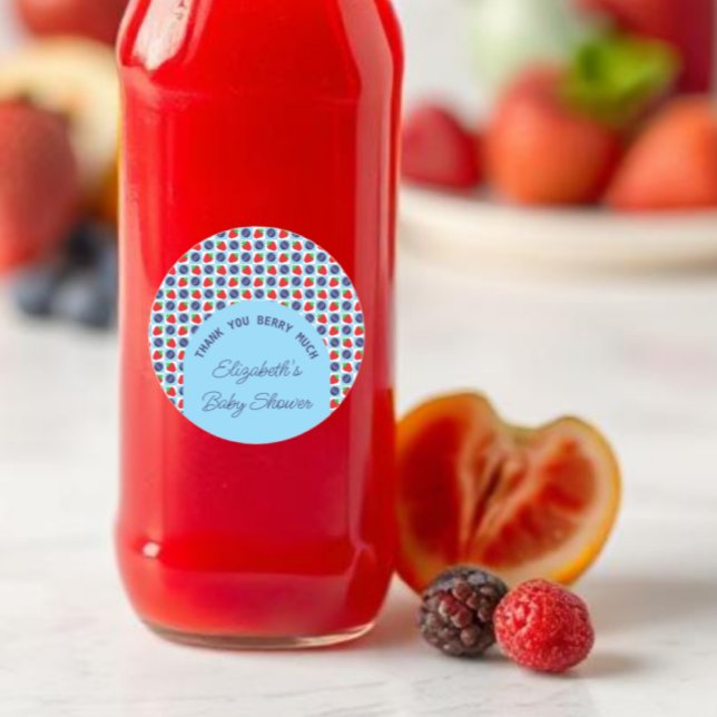 Adesivo Chá de fraldas Berry Sweet (Criador carregado)