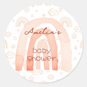 Adesivo Chá de fraldas Boho Peachy Clima 2