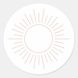 Adesivo Chá de fraldas Boho Sun