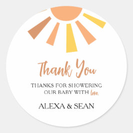 Adesivo Chá de fraldas Boho Sunshine