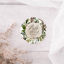 Adesivo Chá de fraldas botânico de celeiro russo