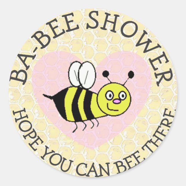 Adesivo Chá de fraldas Bumble Bee Sticker (Frente)