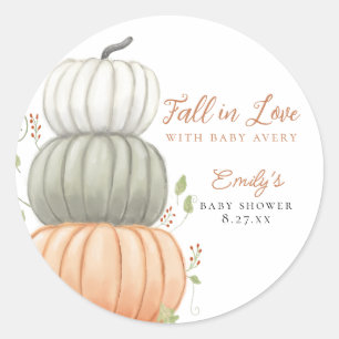 Adesivo Chá de fraldas Cai no Amor Pumpkin Cai