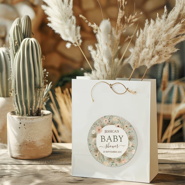 Adesivo Chá de fraldas Chic Desert (Let us take the prickles out of your baby shower planning with this “sand-tastic” desert chic theme.)