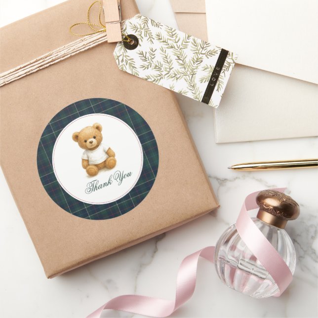 Adesivo Chá de fraldas Clássico do Urso de Pré-Disquete Ob (Presentear)