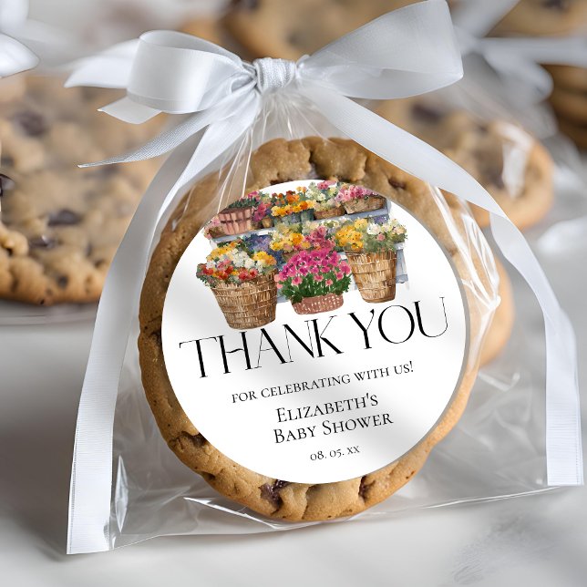 Adesivo Chá de fraldas Compre Floral de Mercado Localmente (Criador carregado)