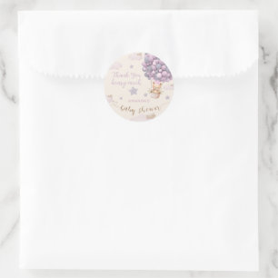 Adesivo Chá de fraldas Cor-de-rosa-claro dos balões do urs