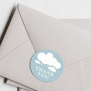 Adesivo Chá de fraldas Corações da Chuva de Nuvem Bonita O