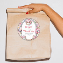 Chá de fraldas Costeiro Rosa-Rosa-Pequena Cowgirl 