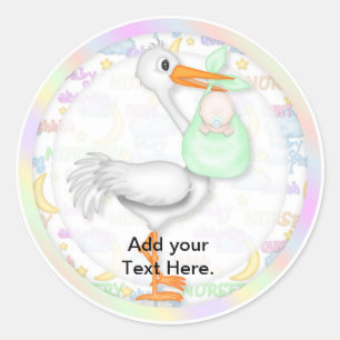 Adesivo Chá de fraldas Cupcake