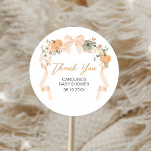 Adesivo Chá de fraldas de Abóbora do Arco Laranja