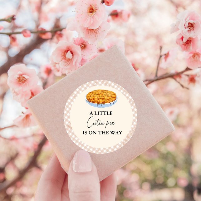 Adesivo Chá de fraldas de Ação de Graças Boho Little Cutie (Criador carregado)