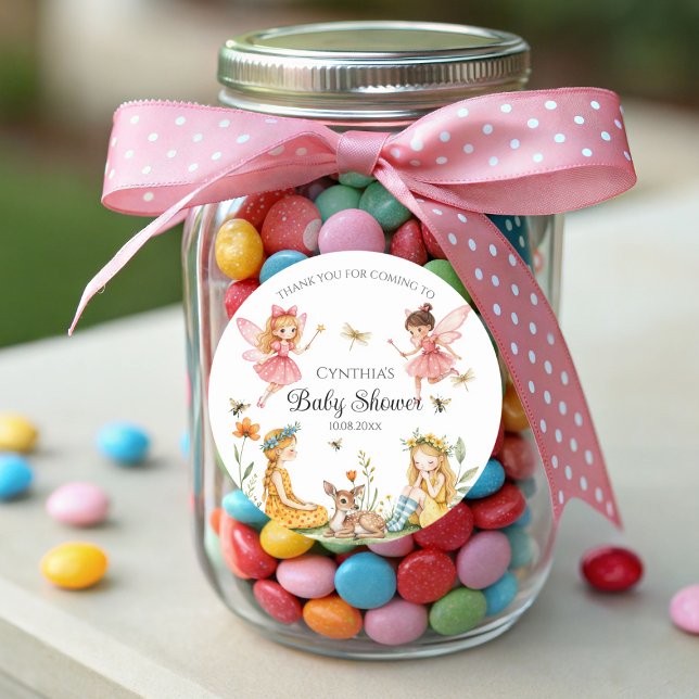 Adesivo Chá de fraldas De Animais Da Floresta De Criação (Criador carregado)