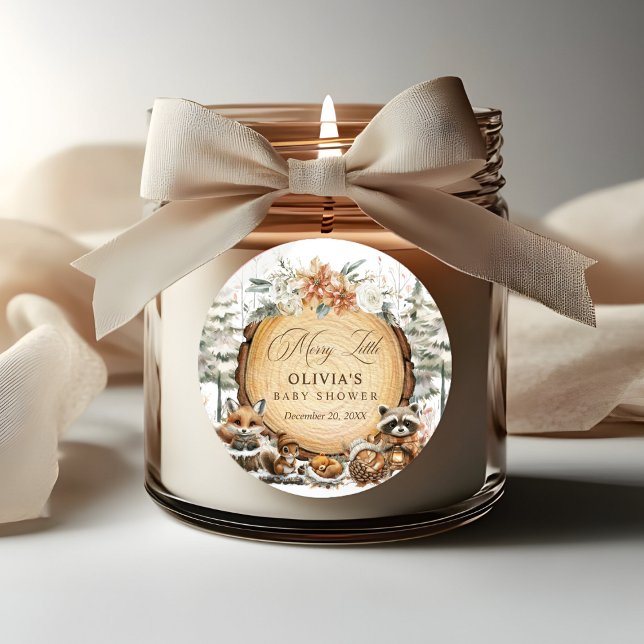 Adesivo Chá de fraldas de Animais da Floresta Ocidental (Criador carregado)