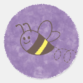 Adesivo Chá de fraldas De Aquarela De Abelhas Bonitas