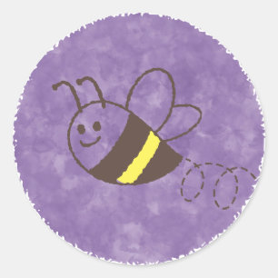 Adesivo Chá de fraldas De Aquarela De Abelhas Bonitas