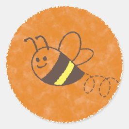 Adesivo Chá de fraldas De Aquarela De Abelhas Bonitas